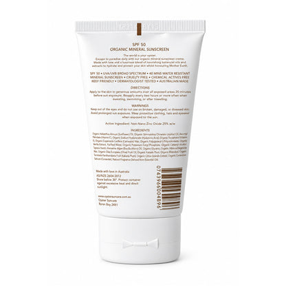 Mineral SPF50+ Sunscreen Creme 100ml
